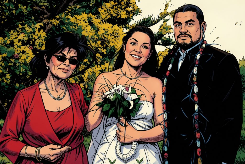 Mother Queen with her grand blessings, my uso and I 